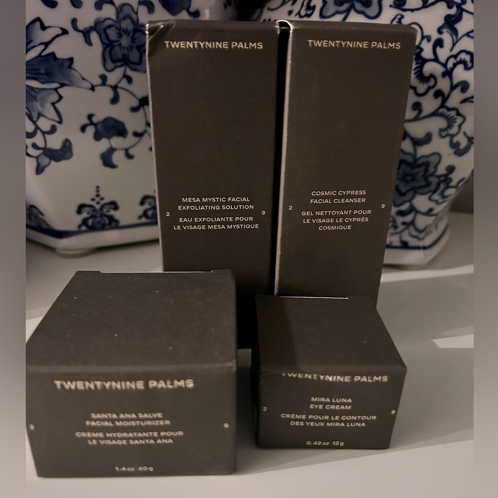 Jared Leto Twenty Nine Palms Luxury Eye Cream Face Moisturizer Exfoliating Serum